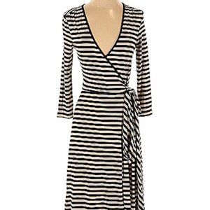 Banana Republic Striped Wrap Dress | Size Medium
